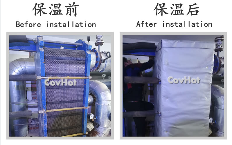 板式<a href=http://m.tzxyjj.com/e/tags/?tagname=%E6%8D%A2%E7%83%AD%E5%99%A8%E4%BF%9D%E6%B8%A9 target=_blank class=infotextkey>換熱器保溫</a>套,板換保溫罩